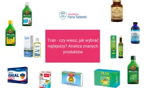 Różne rodzaje tranu i suplementów omega-3, w tym Moller's, Lysi, GAL, Nordic Naturals. Analiza produktów.