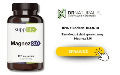 Butelka suplementu Magnez 3.0 od SuppLife. Zniżka 10% na magnez na ból głowy z kodem BLOG10. Zamów już dziś!