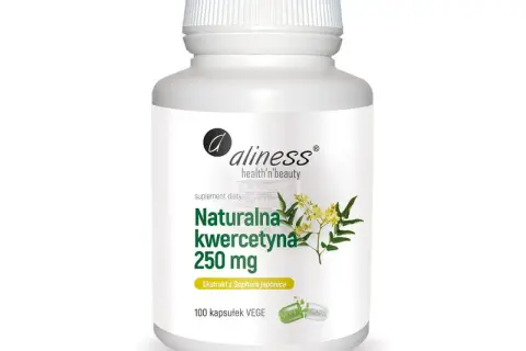 Suplement diety Aliness z naturalną kwercetyną 250 mg, ekstrakt z Sophora japonica. Kwercetyna co to? To cenny antyoksydant.