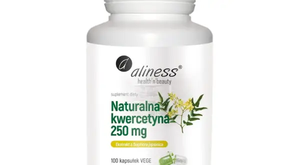 Suplement diety Aliness z naturalną kwercetyną 250 mg, ekstrakt z Sophora japonica. Kwercetyna co to? To cenny antyoksydant.