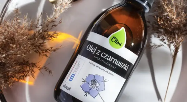 Olej z czarnuszki Olini – naturalne domowe sposoby na alergię. Świeży, tłoczony na zimno, rekomendowany przez naukowców.
