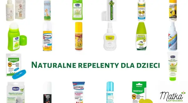 Szukasz naturalnych sposobów, jaki olejek na komary sprawdzi się dla dzieci? Na zdjęciu znajdziesz różne preparaty, spraye i plastry odstraszające owady.